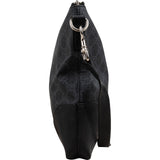 Gucci Monogram GG Black Supreme Web Messenger Crossbody Bag