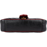 Gucci Monogram Matelassé Leather GG Marmont Crossbody Bag