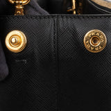 Prada Black Saffiano Leather Galleria Handbag