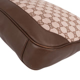 Gucci Monogram GG Canvas Bamboo Hobo Shoulder Bag