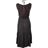 Louis Vuitton Sample Multicolor Dot & Striped Pattern Cross Bow Top Dress (XS)