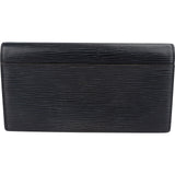 Louis Vuitton Noir Epi Leather Sarah Wallet
