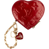Louis Vuitton Monogram Vernis Leather Heart Coin Purse Wallet