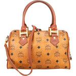 [🔄️B07 / F47] MCM Monogram Visetos Boston Bag Handbag - vintageandkickz
