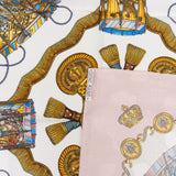 Hermès Les Tambours Silk Carre 90 Scarf Tuch