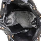 Chanel Quilted Lambskin CC Drawstring Bucket Crossbody Bag