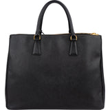 Prada Black Saffiano Leather Galleria Handbag