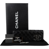 Chanel Glitter Quilted Suede Embelished CC East West Single Flap Clutch