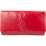 Saint Laurent Crinkled Patent Leather Belle De Jour Clutch
