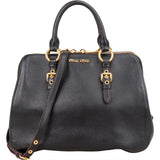 Miu Miu Madras Leather Dome Handbag