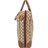 Gucci Monogram GG Supreme Canvas Vintage Zip Around Briefcase 55 Travel Bag