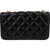 Chanel Quilted Lambskin Single Flap Adjustable Crossbody Bag