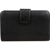 Prada Black Saffiano Leather Compact Wallet