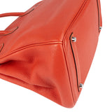 Hermès Pink Taurillon Clemence Birkin 35 Handbag Clay Red Bougainvillier
