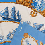 Hermès Silhouettes Navales Silk 90 Scarf Tuch