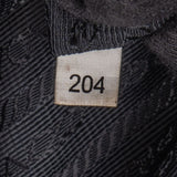 Prada Black Leather Buckle Tote Handbag