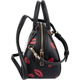 Kate Spade Rowe Mini Satchel Lip Print Handbag