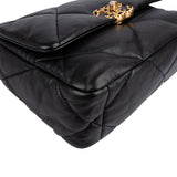 Chanel 19 Quilted Lambskin Medium Single  Flap Crossbody Bag