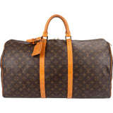 Louis Vuitton Monogram Canvas Keepall 55 Travel Bag