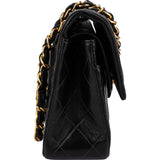Chanel Quilted Lambskin 24K Gold Small Double Flap Shoulder Bag