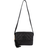 Chanel Quilted Lambskin Tassel Camera Crossbody Bag