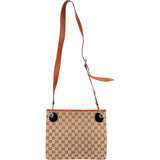 Gucci Monogram GG Canvas Messenger Tote Crossbody Bag