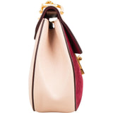 Chloé Suede Leather Bicolor Drew Crossbody Bag