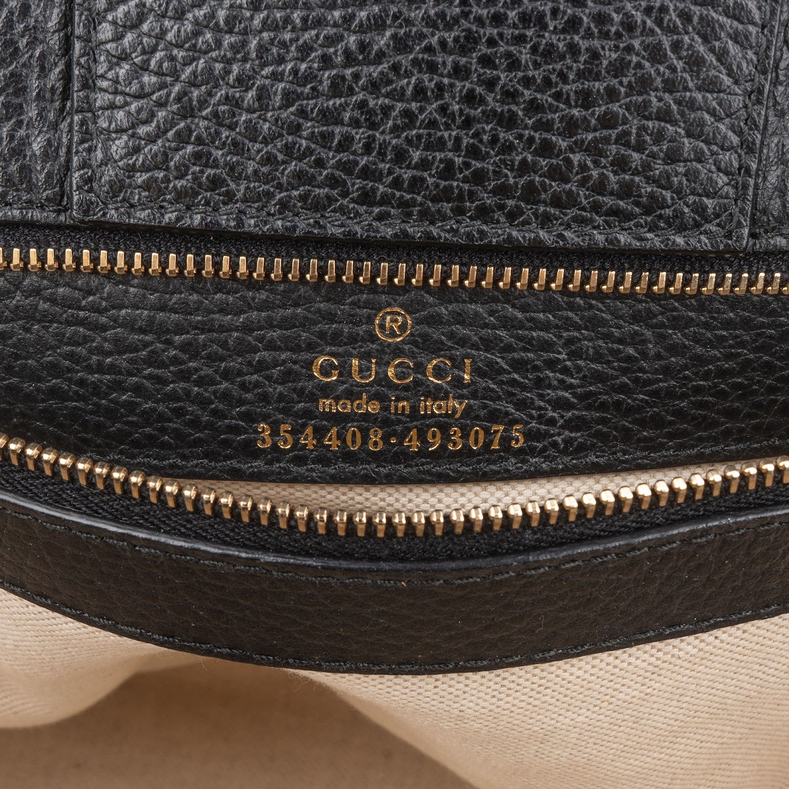 [🔄️B23 / F20] Gucci Grained Leather Swing Tote Crossbody Bag - vintageandkickz