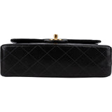 Chanel Quilted Lambskin 24K Gold Small Double Flap Shoulder Bag