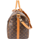Louis Vuitton Monogram Canvas Keepall 50 Bandoulière Travel Bag