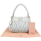 Miu Miu Vitello Lux Coffer Hobo Handbag