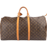 Louis Vuitton Monogram Canvas Keepall 55 Travel Bag
