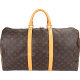 Louis Vuitton Monogram Canvas Keepall 50 Travel Bag