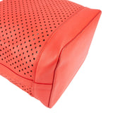 Louis Vuitton Limited Cruise Collection Red Perforated Leather Sac Noé Grande Shoulder Bag