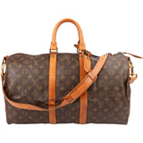 Louis Vuitton Monogram Canvas Keepall 45 Bandoulière Travel Bag