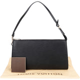 Louis Vuitton Noir Epi Leather Pochette Accessoires Handbag