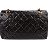 Chanel Quilted Lambskin 24K Gold Double Flap Shoulder Bag