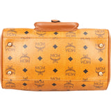 MCM Monogram Visetos Boston Pocket Handbag