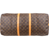 Louis Vuitton Monogram Canvas Keepall 55 Bandoulière Travel Bag