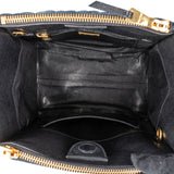 Miu Miu Quilted Denim Biker Tote Handbag