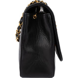 Chanel Quilted Lambskin 24K Gold Single Flap Crossbody Bag