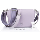 Coach Soft Purple Grained Calfskin Messenger Crossbody Bag