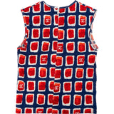 Chanel Multicolor Cotton Ice Cube Print Zipper Tank Top (DE34 / FR36)