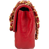 Chanel Quilted Lambskin 24K Gold Small Single Flap Crossbody Bag xx datacode, innenraum - vintageandkickz