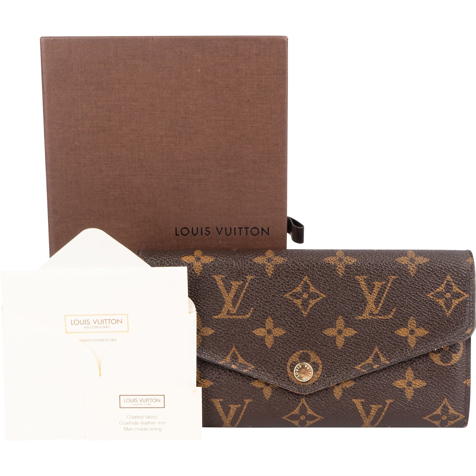 Louis Vuitton Monogram Canvas Sarah Wallet - vintageandkickz