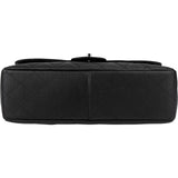 Chanel Quilted Caviar Leather Palladium Jumbo Single Flap Crossbody Bag