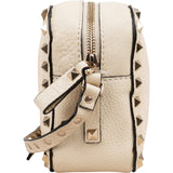 Valentino Garavani Rockstud Woven Camera Crossbody Bag