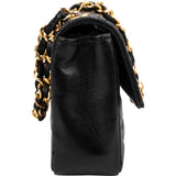 Chanel Quilted Lambskin 24K Gold Mini Single Flap Crossbody Bag