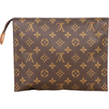 Louis Vuitton Monogram Canvas Poche Toilette 25 Clutch - vintageandkickz