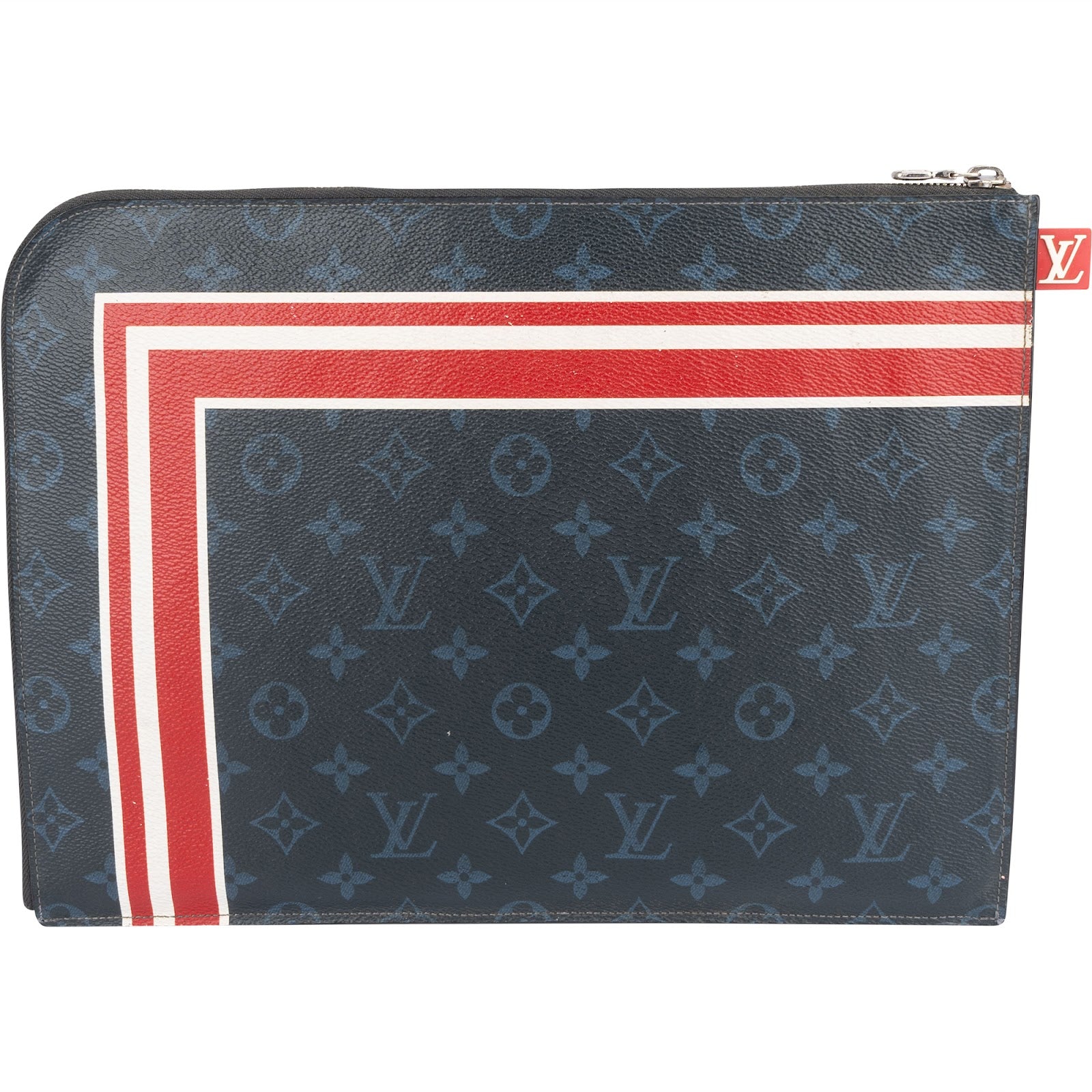 Louis Vuitton Monogram Eclipse Canvas Pochette Apollo Clutch - vintageandkickz